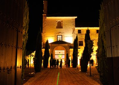 foto galería espacio exterior iluminado hotel convento la magdalena