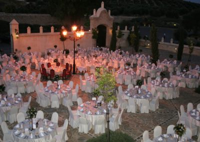 foto galería boda de noche en hotel convento la magdalena